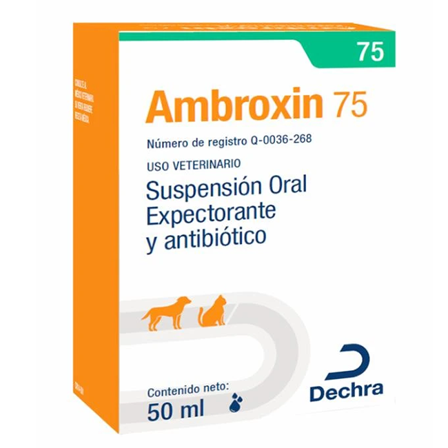 Ambroxin 75 Frasco 50 ml - Dechra Ambroxin 75 Frasco 50 ml - Dechra